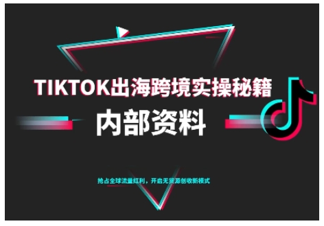 TikTok跨境电商0-1搭建运营，TK出海跨境实操秘籍（10月更新）白米粥资源网-汇集全网副业资源白米粥资源网