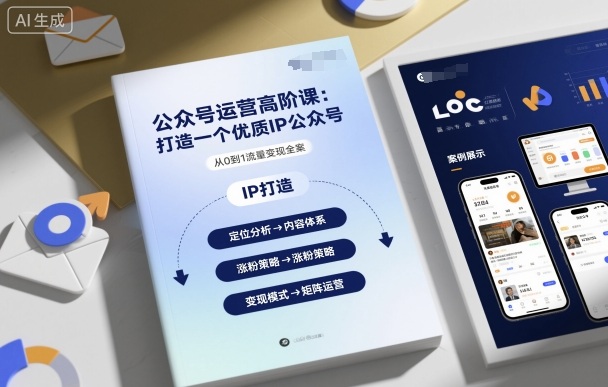 公众号运营高阶课，打造一个优质IP公众号白米粥资源网-汇集全网副业资源白米粥资源网