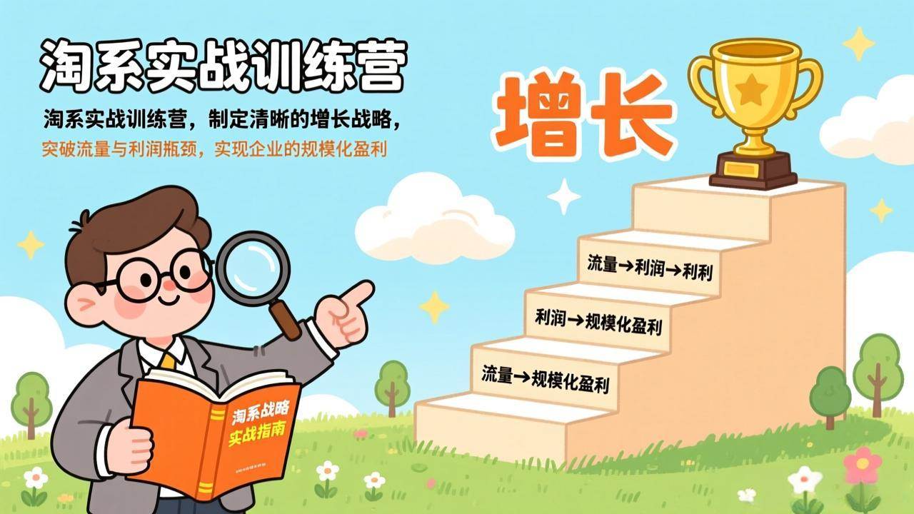 （17278期）淘系实战训练营，制定清晰的增长战略，突破流量与利润瓶颈，实现企业的规模化盈利白米粥资源网-汇集全网副业资源白米粥资源网