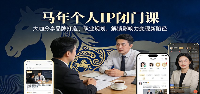 马年个人IP闭门课，大咖分享品牌打造、职业规划，解锁影响力变现新路径白米粥资源网-汇集全网副业资源白米粥资源网