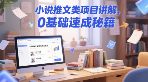 小说推文类项目讲解，0 基础速成秘籍白米粥资源网-汇集全网副业资源白米粥资源网