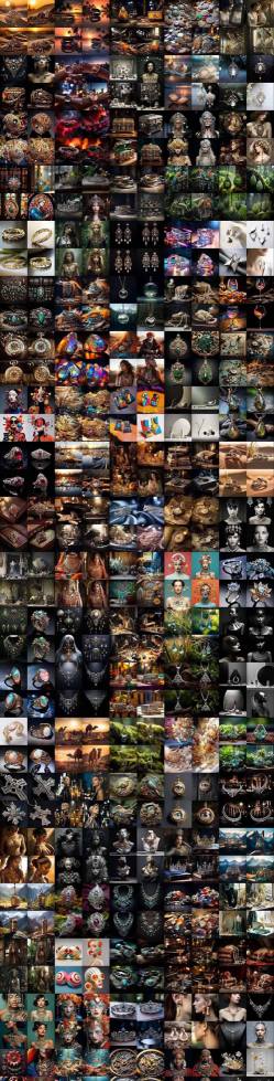 460+专业Midjourney珠宝摄影AI提示词戒指，项链-耳环-手链-宝石等，立即开始创作珠宝艺术白米粥资源网-汇集全网副业资源白米粥资源网