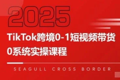 TikTok跨境0-1短视频带货，系统拆解TikTok跨境带货全链路，实现跨境可持续盈利白米粥资源网-汇集全网副业资源白米粥资源网