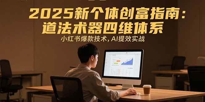 （15477期）2025新个体创富指南：道法术器四维体系，小红书爆款技术，AI提效实战白米粥资源网-汇集全网副业资源白米粥资源网