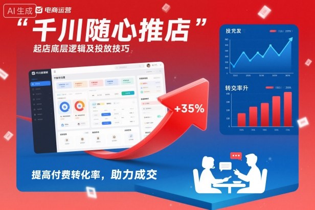 千川随心推起店底层逻辑及投放技巧,提高付费转化率,助力成交白米粥资源网-汇集全网副业资源白米粥资源网