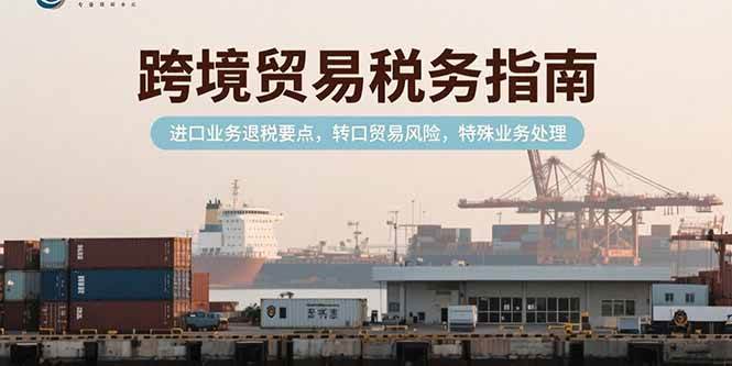 （15381期）跨境贸易税务指南，进口业务退税要点，转口贸易风险，特殊业务处理白米粥资源网-汇集全网副业资源白米粥资源网