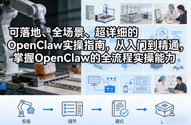 可落地、全场景、超详细的OpenClaw实操指南,从入门到精通,掌握OpenClaw的全流程实操能力白米粥资源网-汇集全网副业资源白米粥资源网