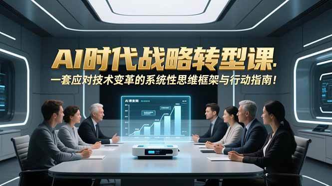 （16989期）AI时代战略转型课：一套应对技术变革的系统性思维框架与行动指南！白米粥资源网-汇集全网副业资源白米粥资源网