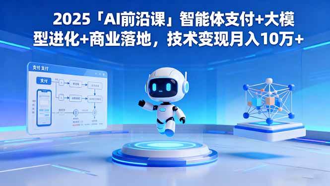 (16384期)2025「AI前沿课」智能体支付+大模型进化+商业落地,技术变现月入10万+白米粥资源网-汇集全网副业资源白米粥资源网