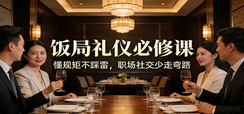 公众号收费文章：《饭局礼仪必修课：懂规矩不踩雷，职场社交少走弯路》白米粥资源网-汇集全网副业资源白米粥资源网