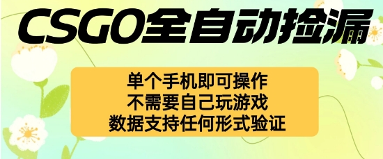 自动挂G捡漏，不用自己挂G不用玩游戏，一个手机即可操作，新手小白轻松月入1W+【揭秘】白米粥资源网-汇集全网副业资源白米粥资源网