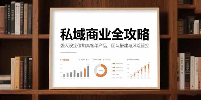 （15294期）私域商业全攻略，强人设定位加高客单产品，团队搭建与风险管控白米粥资源网-汇集全网副业资源白米粥资源网