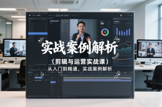 剪辑与运营实战课，从入门到精通，实战案例解析（更新2026）白米粥资源网-汇集全网副业资源白米粥资源网