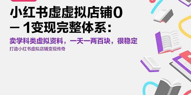 图片[1]白米粥资源网-汇集全网副业资源（15489期）小红书虚拟店铺0-1变现完整体系：卖学科类虚拟资料，一天一两百块，很稳定白米粥资源网-汇集全网副业资源白米粥资源网