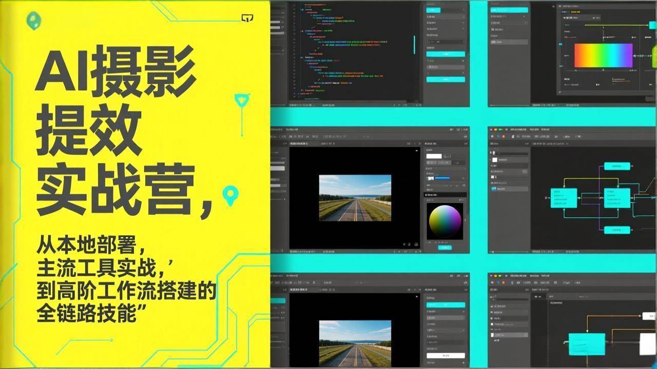 （17393期）AI+摄影提效实战营，从本地部署，主流工具实战，到高阶工作流搭建的全链路技能白米粥资源网-汇集全网副业资源白米粥资源网