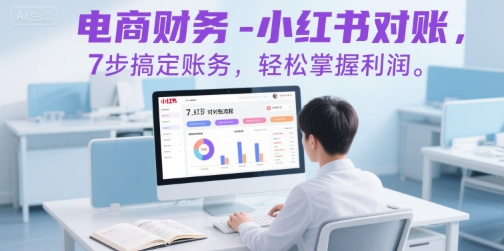 电商财务-小红书对账，7步搞定账务，轻松掌握利润白米粥资源网-汇集全网副业资源白米粥资源网
