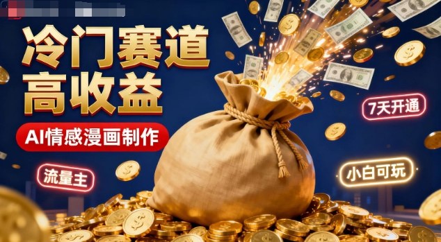 公众号冷门赛道,用AI做情感漫画,7天开通流量主,操作简单,小白可玩白米粥资源网-汇集全网副业资源白米粥资源网