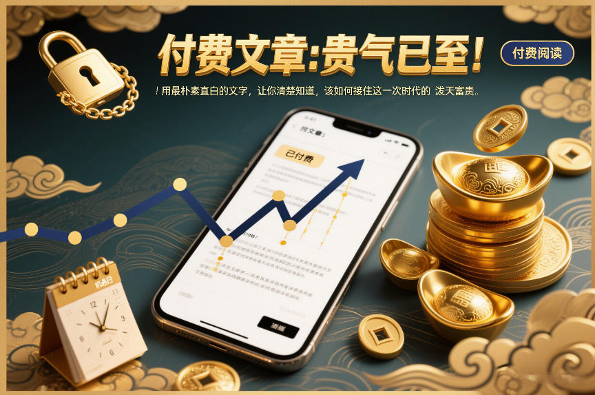 付费文章：贵气已至！用最朴素直白的文字，让你清楚知道，该如何接住这一次时代的泼天富贵白米粥资源网-汇集全网副业资源白米粥资源网