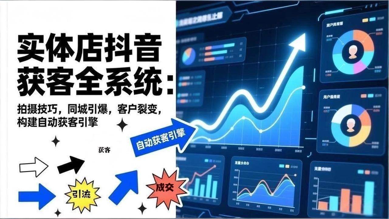 （17090期）2026实体店抖音获客全系统：拍摄技巧，同城引爆，客户裂变，构建自动获客引擎白米粥资源网-汇集全网副业资源白米粥资源网