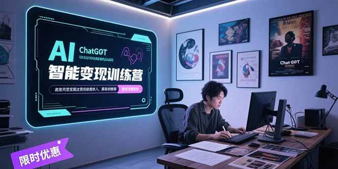 （15389期）AI智能变现训练营，ChatGPT写作变现，电影解说制作，图文带货方法论白米粥资源网-汇集全网副业资源白米粥资源网