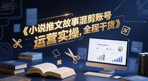 小说推文故事混剪账号运营实操，全程干货白米粥资源网-汇集全网副业资源白米粥资源网