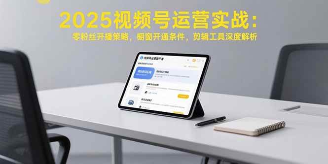 （15505期）2025视频号运营实战：零粉丝开播策略，橱窗开通条件，剪辑工具深度解析白米粥资源网-汇集全网副业资源白米粥资源网