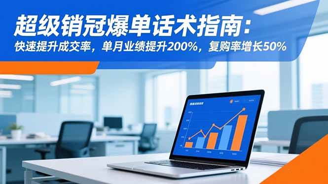 （16511期）超级销冠爆单话术指南：快速提升成交率，单月业绩提升200%，复购率增长50%白米粥资源网-汇集全网副业资源白米粥资源网