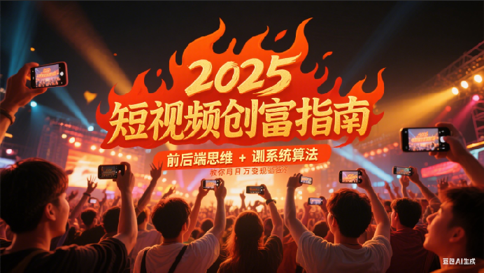 2025短视频创富指南，前后端思维 + 系统算法，教你月入过万变现路径白米粥资源网-汇集全网副业资源白米粥资源网