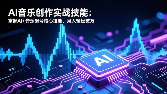 （16600期）AI音乐创作实战技能：掌握AI+音乐起号核心技能，月入轻松破万白米粥资源网-汇集全网副业资源白米粥资源网