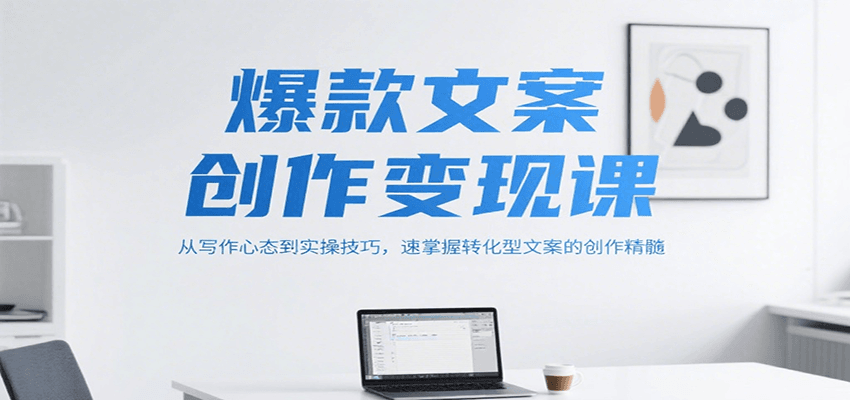 爆款文案创作变现课，从写作心态到实操技巧，速掌握转化型文案的创作精髓白米粥资源网-汇集全网副业资源白米粥资源网