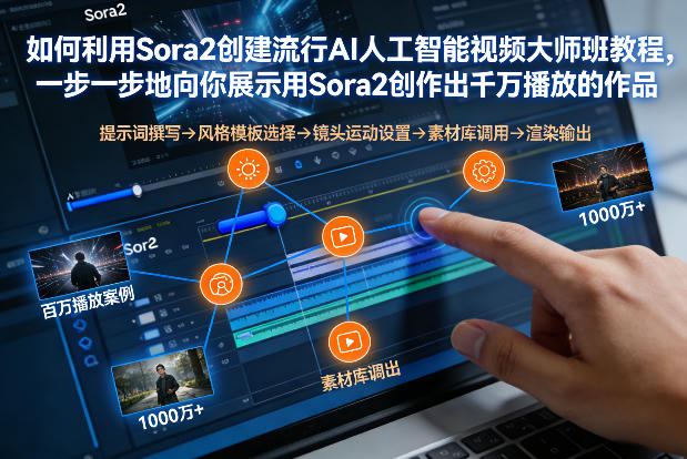 如何利用Sora2创建流行AI人工智能视频大师班,一步一步地向你展示用Sora2创作出千万播放的作品白米粥资源网-汇集全网副业资源白米粥资源网
