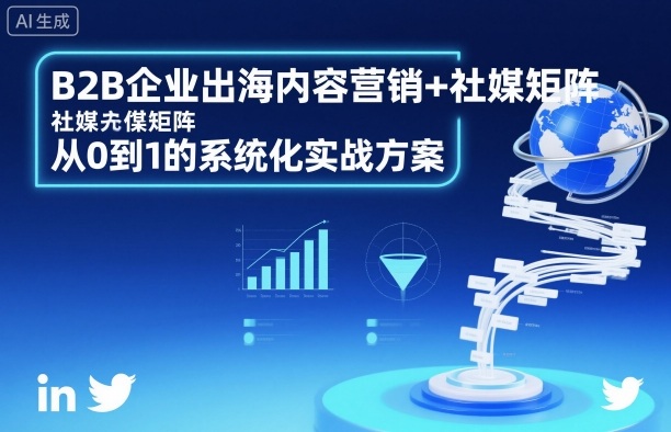 B2B企业出海内容营销+社媒矩阵，从0到1的系统化实战方案白米粥资源网-汇集全网副业资源白米粥资源网