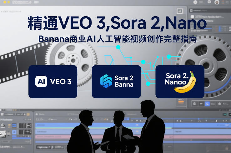 精通VEO 3，Sora 2，Nano Banana商业AI人工智能视频创作完整指南白米粥资源网-汇集全网副业资源白米粥资源网
