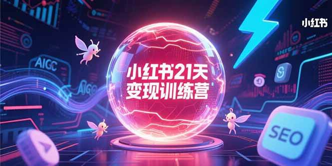 （15328期）小红书21天变现训练营，AIGC工具高效应用，SEO优化核心技巧白米粥资源网-汇集全网副业资源白米粥资源网