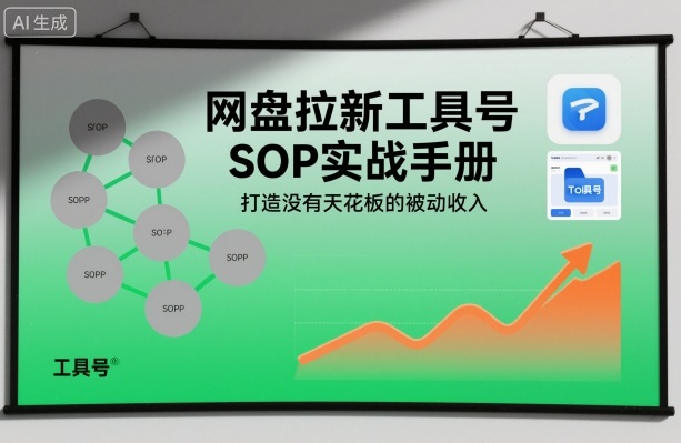 网盘拉新工具号SOP实战手册，打造没有天花板的被动收入白米粥资源网-汇集全网副业资源白米粥资源网