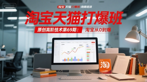 淘宝天猫打爆班原创高阶技术第69期：淘宝从0到爆白米粥资源网-汇集全网副业资源白米粥资源网