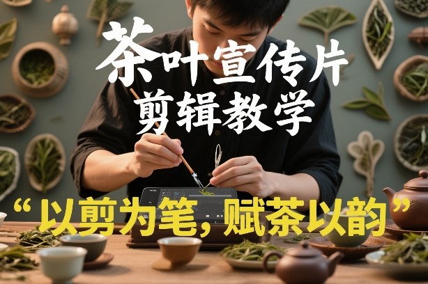 茶叶宣传片剪辑教学，以剪为笔，赋茶以韵，新手也能拍出高级感白米粥资源网-汇集全网副业资源白米粥资源网