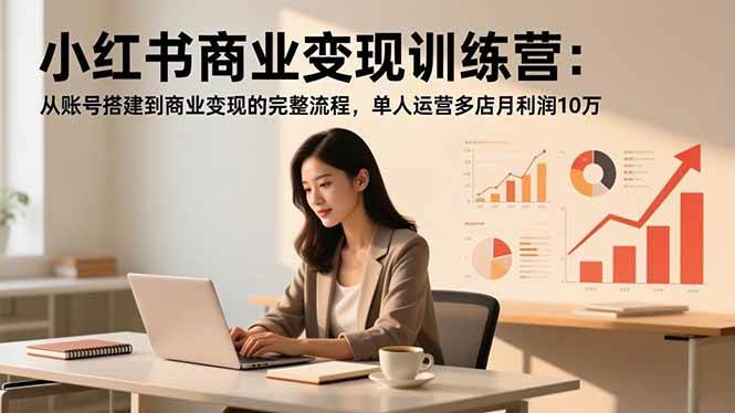 （16698期）小红书商业变现训练营：从账号搭建到商业变现的完整流程，单人运营多店月利润10万白米粥资源网-汇集全网副业资源白米粥资源网
