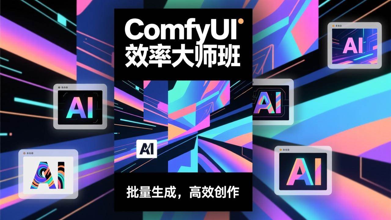 （17107期）ComfyUI效率大师班：工作流搭建，批量生成，将个人AI出图效率提升5-10倍，月接单收入1-3万白米粥资源网-汇集全网副业资源白米粥资源网