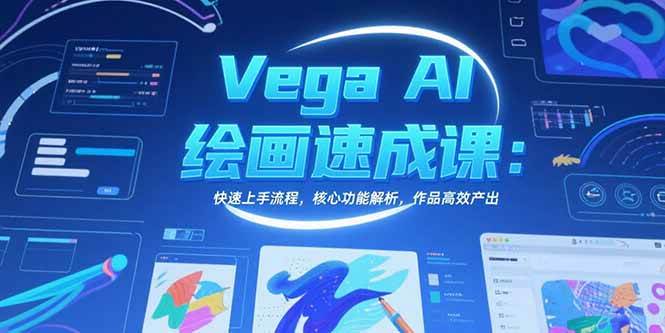 （15470期）Vega AI绘画速成课：快速上手流程，核心功能解析，作品高效产出白米粥资源网-汇集全网副业资源白米粥资源网