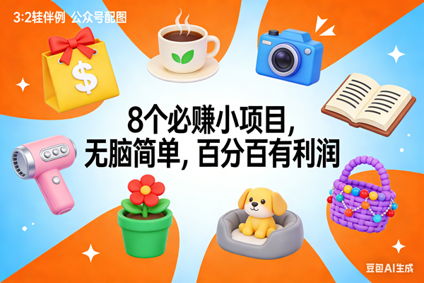 （17114期）8个必赚小项目，无脑简单，百分百有利润，副业首选，日入300+白米粥资源网-汇集全网副业资源白米粥资源网