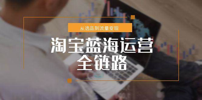 （15160期）淘宝蓝海运营全链路，从选品到流量变现，小类目突围完整方案白米粥资源网-汇集全网副业资源白米粥资源网