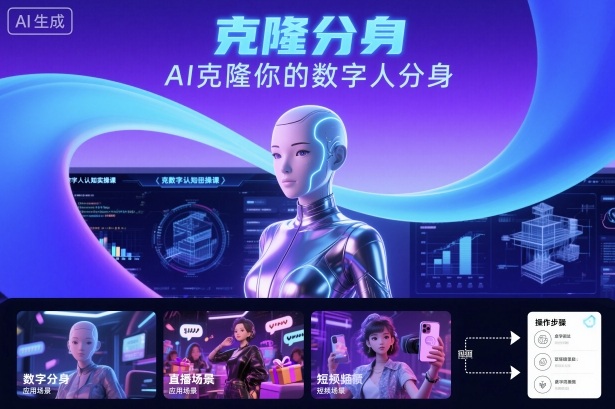 AI数字人认知实操课，克隆你的数字人分身白米粥资源网-汇集全网副业资源白米粥资源网
