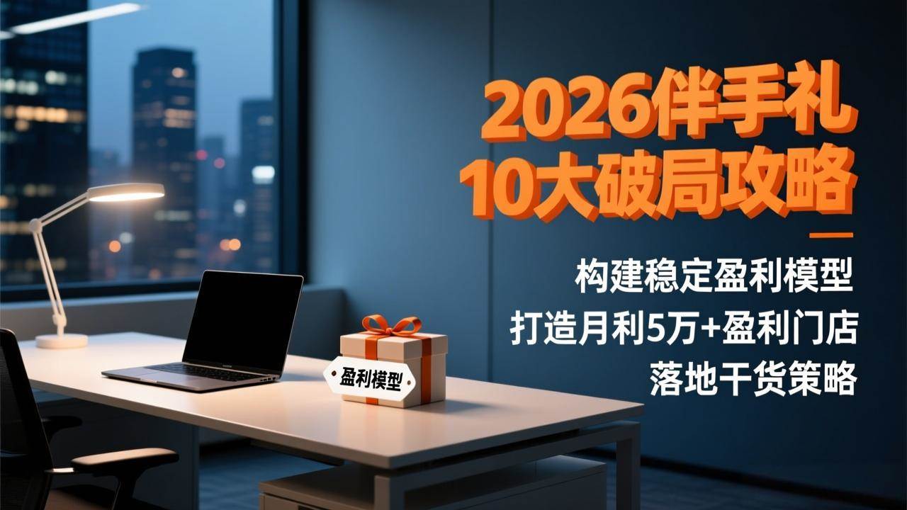 （17191期）2026伴手礼10大破局攻略：构建稳定盈利模型，打造月利5万+盈利门店，落地干货策略白米粥资源网-汇集全网副业资源白米粥资源网