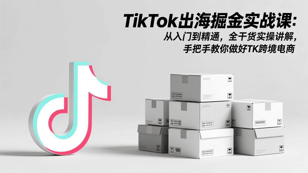 （17368期）TikTok出海掘金实战课：从入门到精通，全干货实操讲解，手把手教你做好TK跨境电商白米粥资源网-汇集全网副业资源白米粥资源网