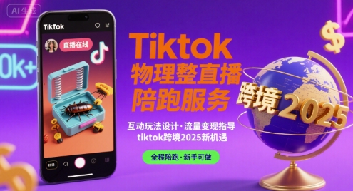 Tiktok物理整蛊直播陪跑服务-tiktok跨境2025白米粥资源网-汇集全网副业资源白米粥资源网