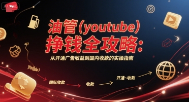 油管(youtube)挣钱全攻略：从开通广告收益到国内收款的实操指南白米粥资源网-汇集全网副业资源白米粥资源网