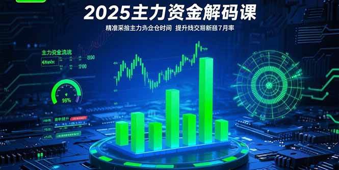 （15511期）2025主力资金解码课：精准捕捉主力建仓时机，提升短线交易胜率(更新7月)白米粥资源网-汇集全网副业资源白米粥资源网