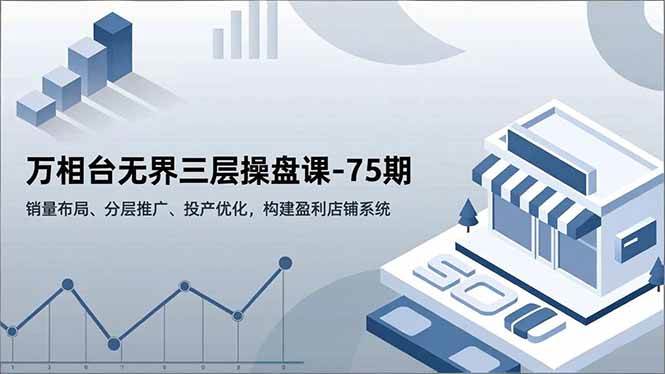 (16769期)万相台无界三层操盘课-75期,销量布局、分层推广、投产优化,构建盈利店铺系统白米粥资源网-汇集全网副业资源白米粥资源网