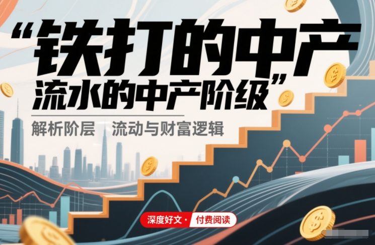 付费文章：铁打的中产，流水的中产阶级白米粥资源网-汇集全网副业资源白米粥资源网